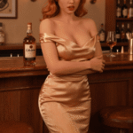 diana 166cm (5'5") 72 lbs (32.5kg) red hair tpe sex doll – tall western beauty in gold satin dress (us direct dispatch)