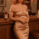 diana 166cm (5'5") 72 lbs (32.5kg) red hair tpe sex doll – tall western beauty in gold satin dress (us direct dispatch)