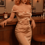 diana 166cm (5'5") 72 lbs (32.5kg) red hair tpe sex doll – tall western beauty in gold satin dress (us direct dispatch)