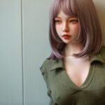 satin 148cm (4'10") 62 lbs (28kg) short hair tpe sex doll – petite asian beauty in green bodysuit (eu direct dispatch)