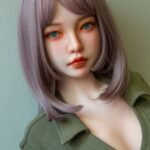satin 148cm (4'10") 62 lbs (28kg) short hair tpe sex doll – petite asian beauty in green bodysuit (eu direct dispatch)