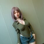 satin 148cm (4'10") 62 lbs (28kg) short hair tpe sex doll – petite asian beauty in green bodysuit (eu direct dispatch)