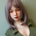 satin 148cm (4'10") 62 lbs (28kg) short hair tpe sex doll – petite asian beauty in green bodysuit (eu direct dispatch)