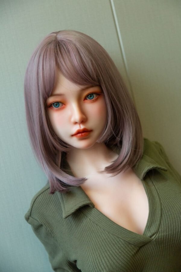 satin 148cm (4'10") 62 lbs (28kg) short hair tpe sex doll – petite asian beauty in green bodysuit (eu direct dispatch)