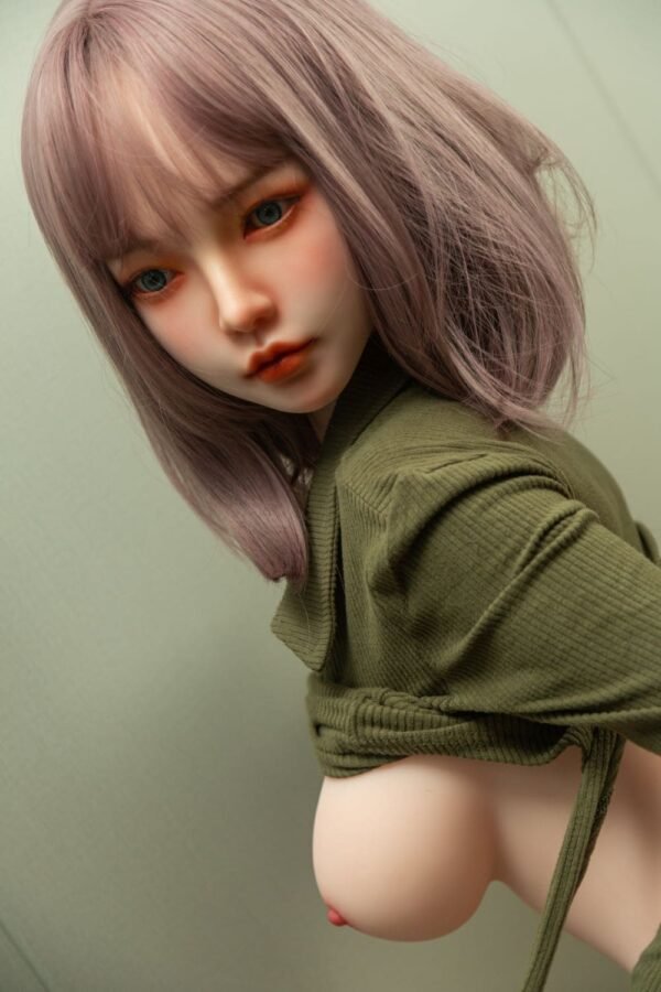 satin 148cm (4'10") 62 lbs (28kg) short hair tpe sex doll – petite asian beauty in green bodysuit (eu direct dispatch)