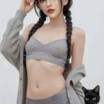 suki 148cm (4'10") 62 lbs (28kg) brunette tpe sex doll – petite western beauty in polka dot loungewear (eu direct dispatch)