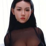 dix 168cm (5'6") 92 lbs (42kg) brunette tpe sex doll – tall busty asian beauty in sheer mesh top (eu direct dispatch)
