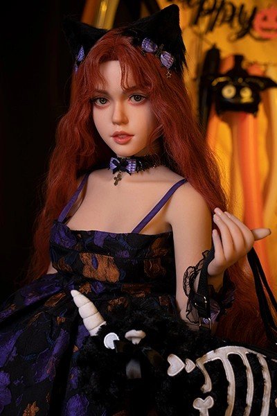 thea 140cm (4'7") 55 lbs (25kg) pink hair tpe sex doll – petite anime cosplay beauty in pastel blue set (eu direct dispatch) (copy)