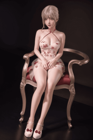 Gala 140cm 33kg blonde hair petite Caucasian TPE sex doll pink dress EU warehouse stock