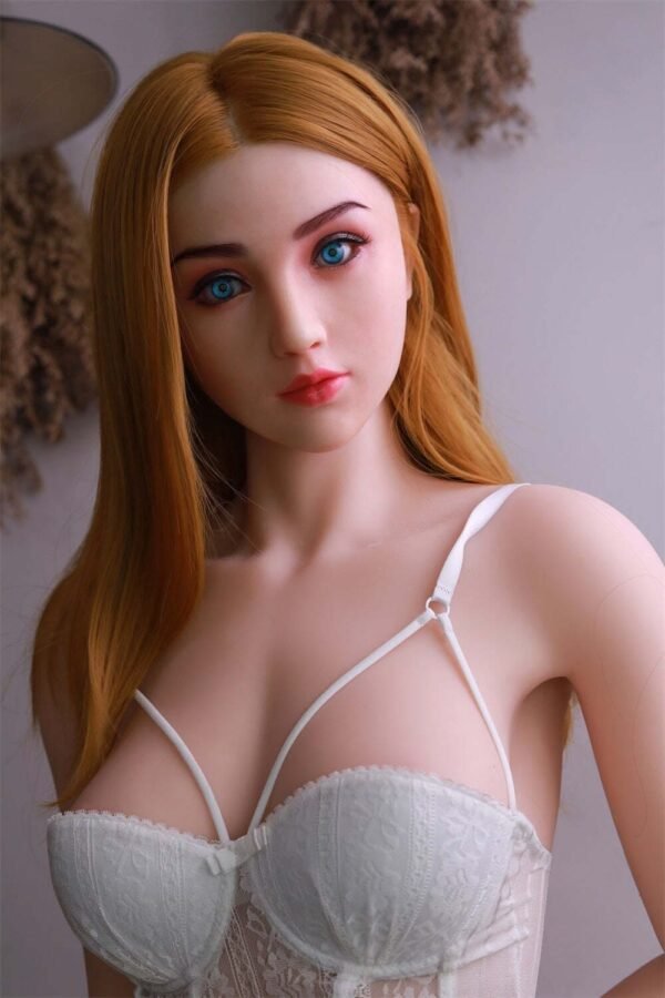 mika 157cm (5'2") 70 lbs (32kg) blonde tpe sex doll – slim western beauty in white lace corset (eu direct dispatch)