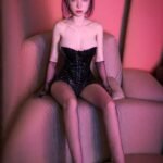 rory 163cm (5'4") 88 lbs (40kg) pink hair tpe sex doll – curvy asian beauty in pink cut out lingerie (eu direct dispatch)