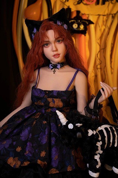 thea 140cm (4'7") 55 lbs (25kg) pink hair tpe sex doll – petite anime cosplay beauty in pastel blue set (eu direct dispatch) (copy)