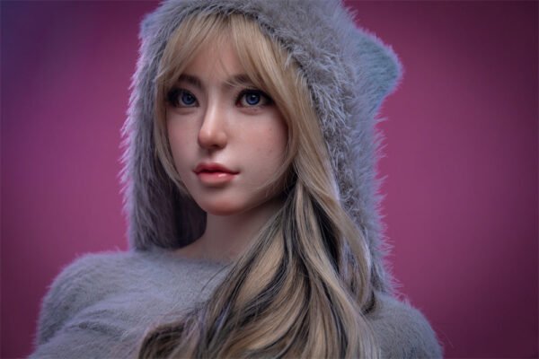 lux 157cm (5'2") 70 lbs (32kg) blonde tpe sex doll – anime catgirl cosplay in fuzzy hooded outfit (eu direct dispatch)