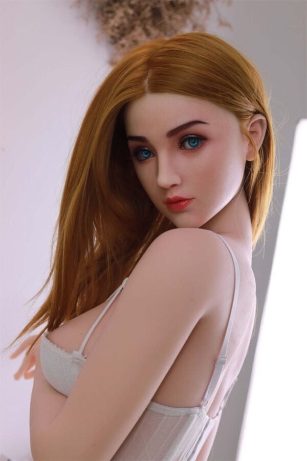 mika 157cm (5'2") 70 lbs (32kg) blonde tpe sex doll – slim western beauty in white lace corset (eu direct dispatch)