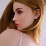 mika 157cm (5'2") 70 lbs (32kg) blonde tpe sex doll – slim western beauty in white lace corset (eu direct dispatch)