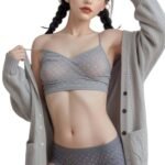 suki 148cm (4'10") 62 lbs (28kg) brunette tpe sex doll – petite western beauty in polka dot loungewear (eu direct dispatch)