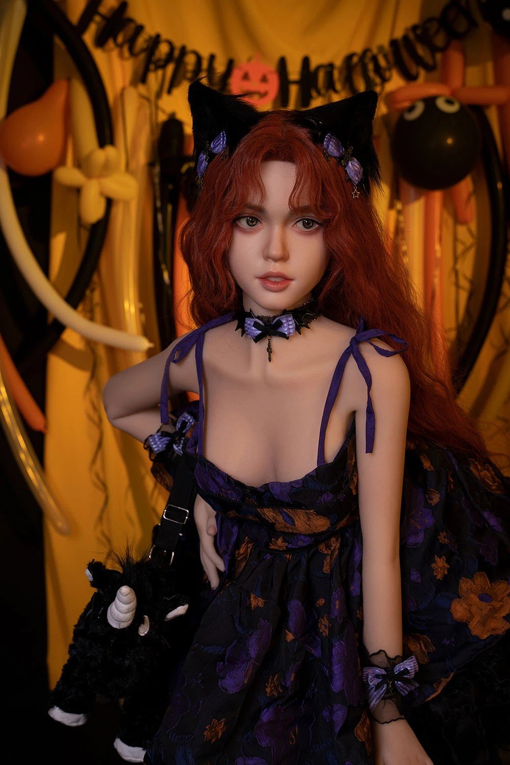 thea 140cm (4'7") 55 lbs (25kg) pink hair tpe sex doll – petite anime cosplay beauty in pastel blue set (eu direct dispatch) (copy)