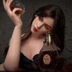 rox 157cm (5'2") 70 lbs (32kg) brunette tpe sex doll – glamorous western beauty in black lace lingerie (eu direct dispatch)