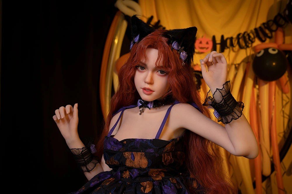 thea 140cm (4'7") 55 lbs (25kg) pink hair tpe sex doll – petite anime cosplay beauty in pastel blue set (eu direct dispatch) (copy)