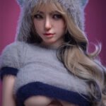 lux 157cm (5'2") 70 lbs (32kg) blonde tpe sex doll – anime catgirl cosplay in fuzzy hooded outfit (eu direct dispatch)