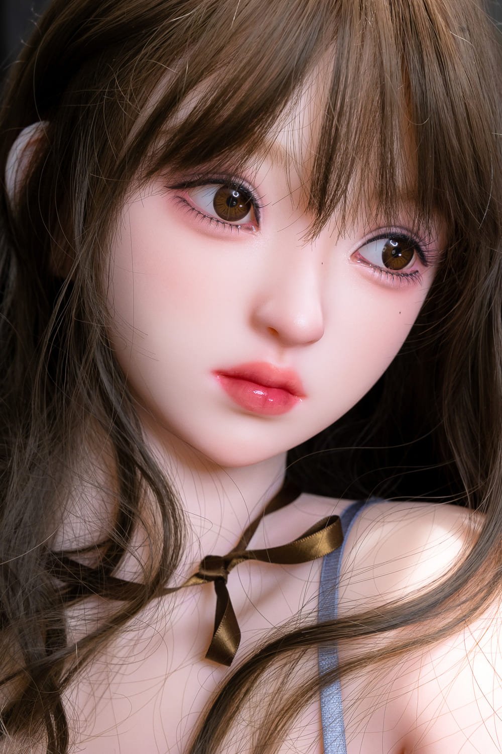 naya 157cm (5'2") 70 lbs (32kg) brunette tpe sex doll – petite asian beauty in grey loungewear (eu direct dispatch)