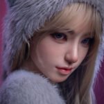 lux 157cm (5'2") 70 lbs (32kg) blonde tpe sex doll – anime catgirl cosplay in fuzzy hooded outfit (eu direct dispatch)
