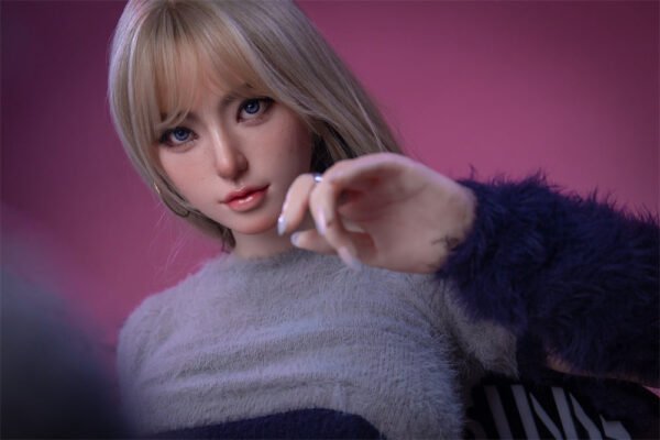 lux 157cm (5'2") 70 lbs (32kg) blonde tpe sex doll – anime catgirl cosplay in fuzzy hooded outfit (eu direct dispatch)
