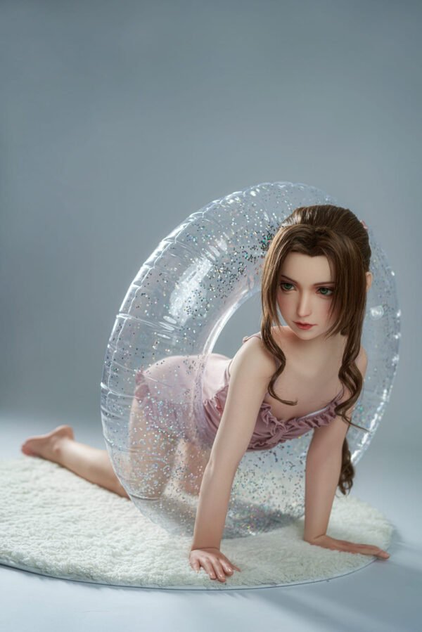 rera 148cm (4'10") 62 lbs (28kg) brunette tpe sex doll – petite western beauty in pink swimsuit (eu direct dispatch)