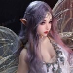 mimi 148cm (4'10") 62 lbs (28kg) purple hair tpe sex doll – petite anime elf cosplay beauty in sequin dress (eu direct dispatch)