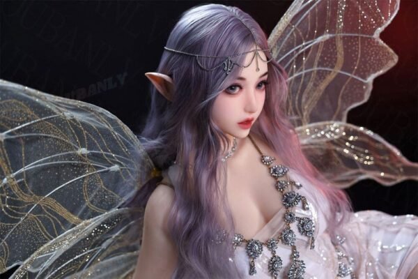 mimi 148cm (4'10") 62 lbs (28kg) purple hair tpe sex doll – petite anime elf cosplay beauty in sequin dress (eu direct dispatch)