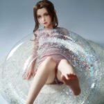 rera 148cm (4'10") 62 lbs (28kg) brunette tpe sex doll – petite western beauty in pink swimsuit (eu direct dispatch)