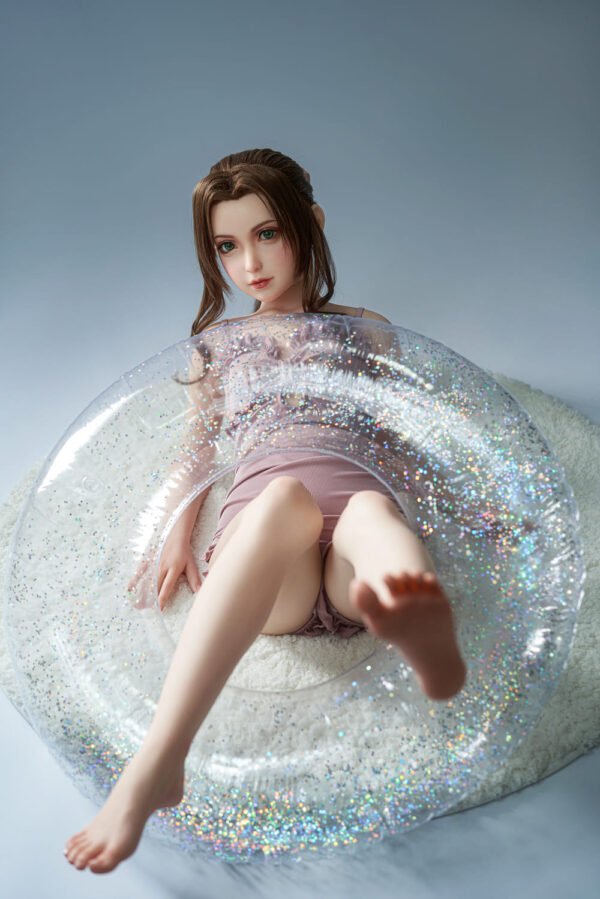 rera 148cm (4'10") 62 lbs (28kg) brunette tpe sex doll – petite western beauty in pink swimsuit (eu direct dispatch)