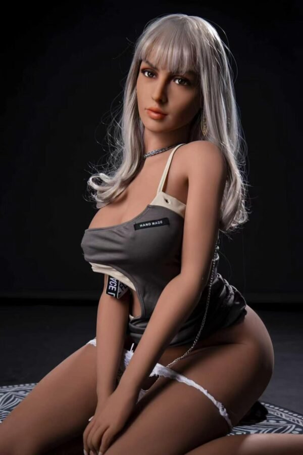 iris 166cm (65.4" / 5'5") tpe realistic sex doll – elegant brunette fair skin white dress (in stock) (copy)