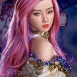 jinx 157cm (5'2") 70 lbs (32kg) pink hair tpe sex doll – anime fantasy cosplay beauty in sequined dress (eu direct dispatch)