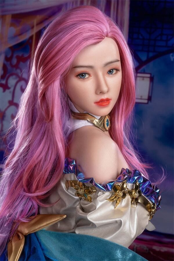 jinx 157cm (5'2") 70 lbs (32kg) pink hair tpe sex doll – anime fantasy cosplay beauty in sequined dress (eu direct dispatch)
