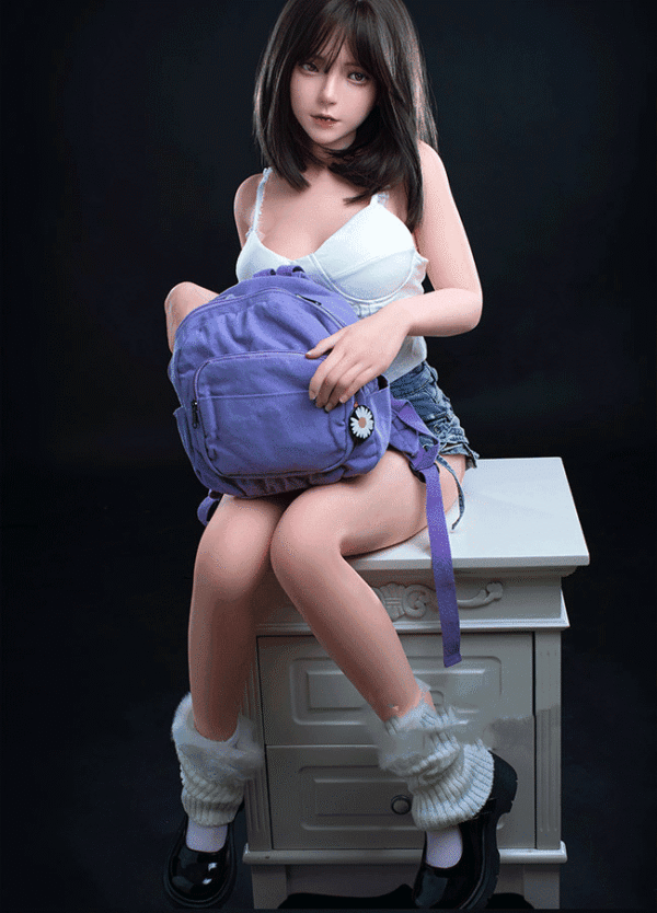 lumi 148cm (4'10") 62 lbs (28kg) brunette tpe sex doll – petite asian beauty in white knit dress (eu direct dispatch) (copy)