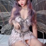 mimi 148cm (4'10") 62 lbs (28kg) purple hair tpe sex doll – petite anime elf cosplay beauty in sequin dress (eu direct dispatch)