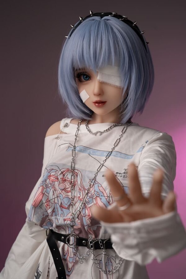nala 148cm (4'10") 62 lbs (28kg) blue hair tpe sex doll – petite anime cyberpunk cosplay beauty (eu direct dispatch)