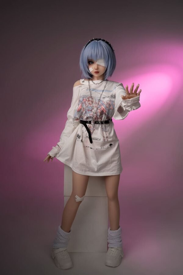nala 148cm (4'10") 62 lbs (28kg) blue hair tpe sex doll – petite anime cyberpunk cosplay beauty (eu direct dispatch)