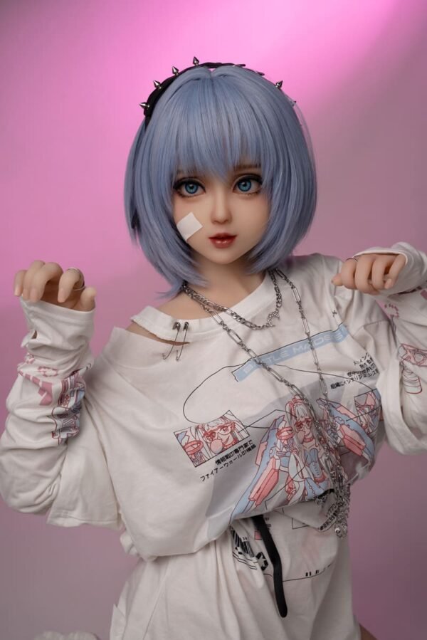 nala 148cm (4'10") 62 lbs (28kg) blue hair tpe sex doll – petite anime cyberpunk cosplay beauty (eu direct dispatch)
