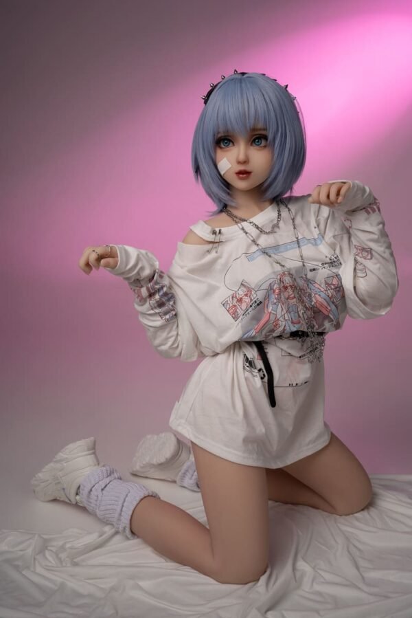 nala 148cm (4'10") 62 lbs (28kg) blue hair tpe sex doll – petite anime cyberpunk cosplay beauty (eu direct dispatch)