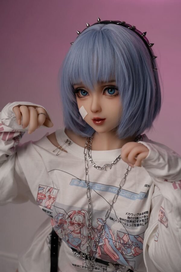 nala 148cm (4'10") 62 lbs (28kg) blue hair tpe sex doll – petite anime cyberpunk cosplay beauty (eu direct dispatch)