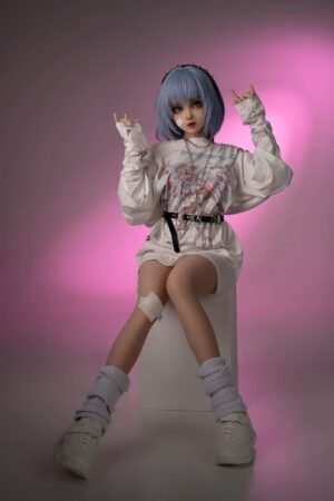 nala 148cm (4'10") 62 lbs (28kg) blue hair tpe sex doll – petite anime cyberpunk cosplay beauty (eu direct dispatch)
