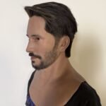realistic asian male silicone mask with stubble handcrafted lifelike headgear for cosplay, film fx & stage performance (copy)
