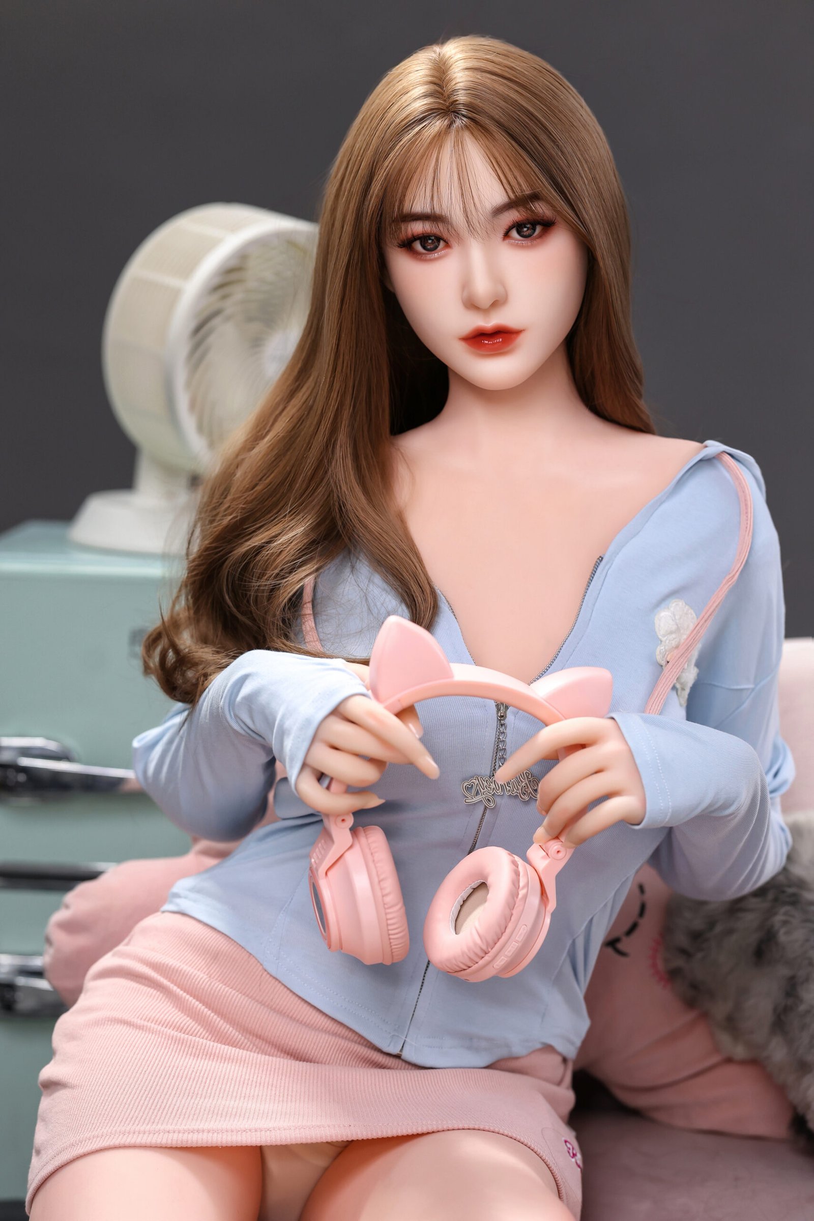 alma 158cm (62.2" / 5'2") tpe realistic sex doll – glasses hot secretary tan skin petite big bust (in stock) (copy)