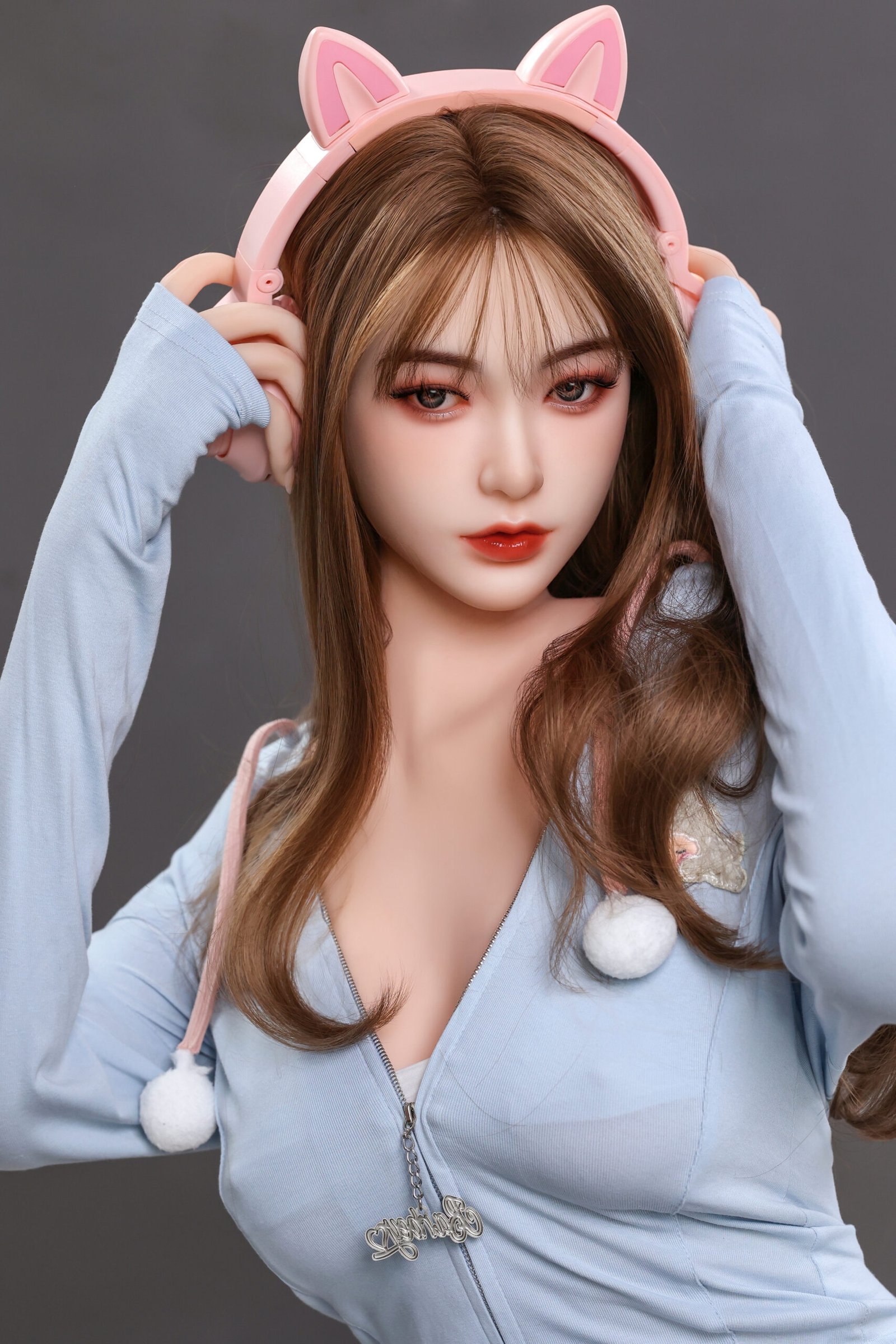 alma 158cm (62.2" / 5'2") tpe realistic sex doll – glasses hot secretary tan skin petite big bust (in stock) (copy)