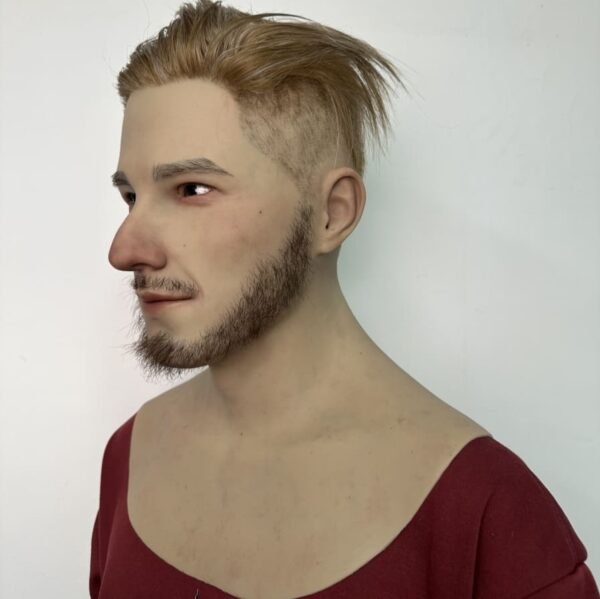 dean realistic bald male silicone mask with aging details & chest plate (copy)