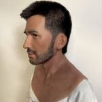 luke realistic elder male silicone mask with white hair & long beard handcrafted sage fx headgear for cosplay & film (copy)