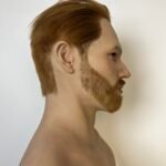 alex realistic male silicone mask with wavy hair & beard handcrafted lifelike headgear for cosplay, disguise & film fx (copy)