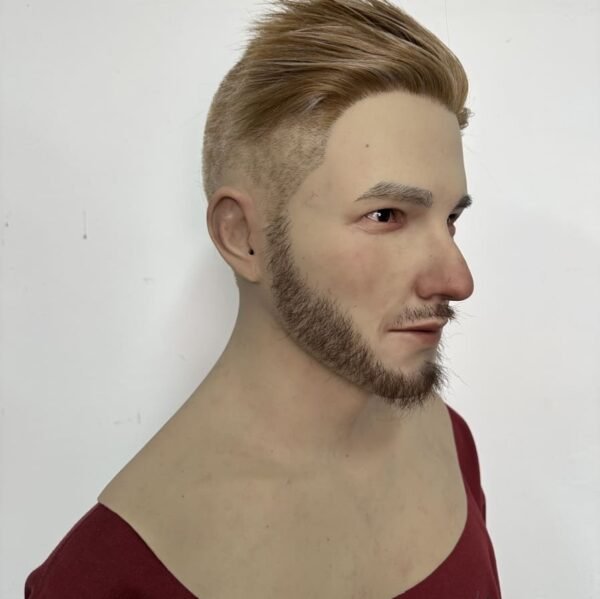 dean realistic bald male silicone mask with aging details & chest plate (copy)